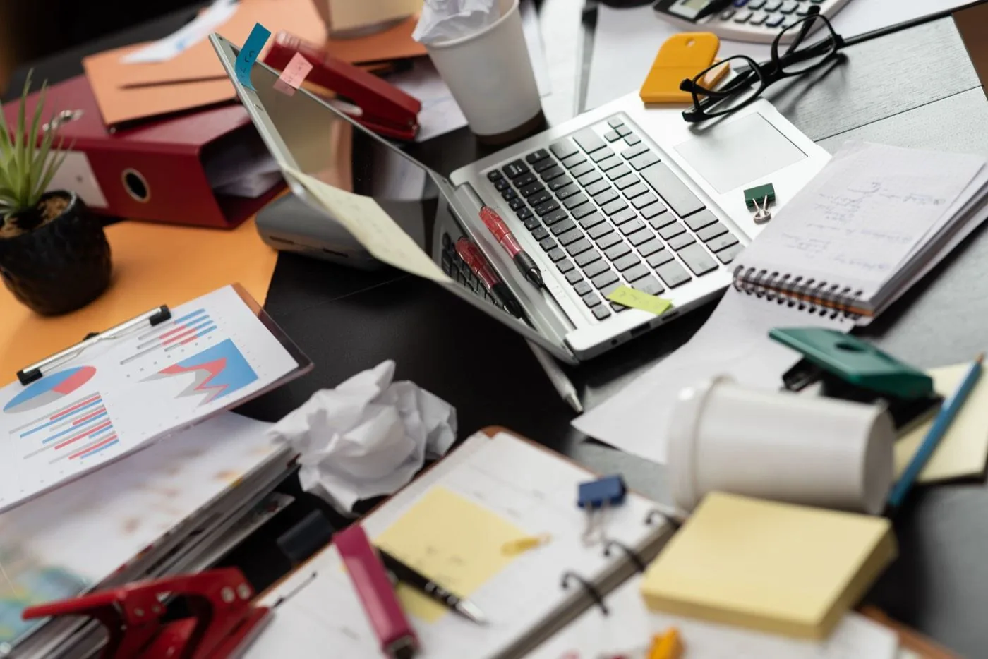 Messy, manual finance before
